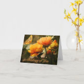 の考えGreetingカード(内部空白の) カード (黄色い花)