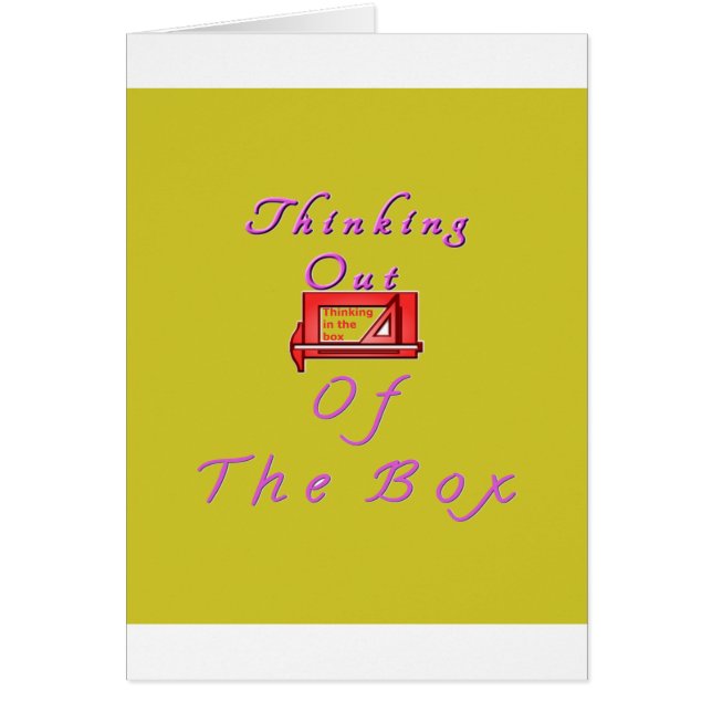 の考えOutside the Boxデザイン (正面)