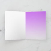 の考えPuPleとピンクの花 カード (内部)