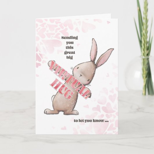 の考えVirtual Hug Bunny シーズンカード (正面)