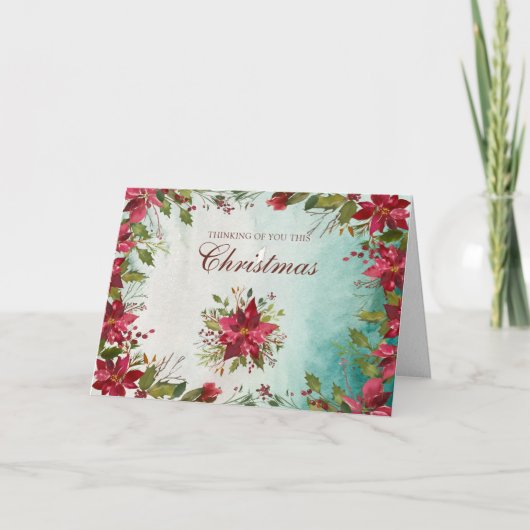 の考えYou哀悼悔やみや弔慰クリスマス シーズンカード (正面)