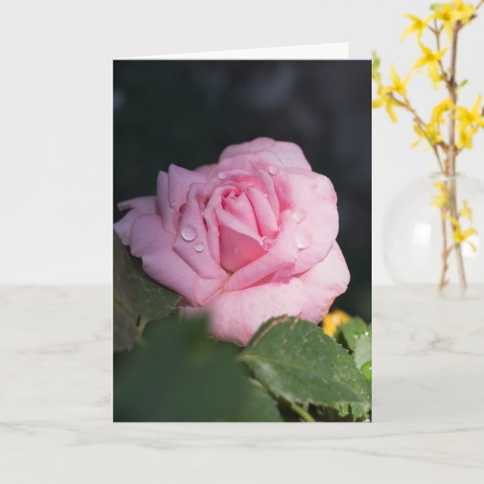 の考えYou - Pink Rose カード (黄色い花)