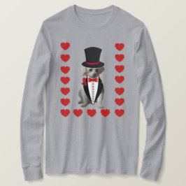 の考えYou Poodle Redies長袖Tシャツ Tシャツ