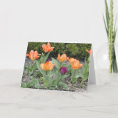 の考えYou、Tulip & Hyacinths カード (裏面)