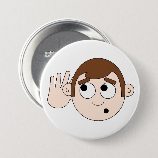 の聞ボタン 缶バッジ (正面&裏面)