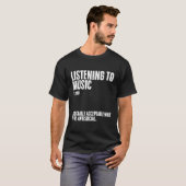 の聞内向き音楽の定義 Tシャツ (正面フル)