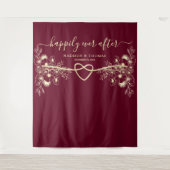 の背景の後に幸結婚福に タペストリー (正面)