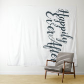 の背景の後モダン結婚楽しい タペストリー (インサイチュ(横))