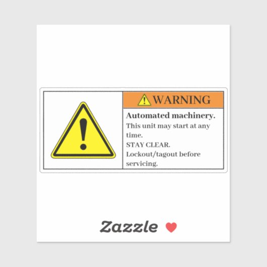 の自動警告機械ラベル シール (シート)