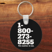 の自殺ホットライン番号精神衛生認識度 キーホルダー (正面)