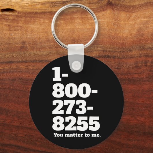 の自殺ホットライン番号精神衛生認識度 キーホルダー (正面)