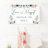 の航海のフローラ結婚いかりテーブル記号 横断幕 (インサイチュ)