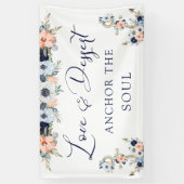 の航海のフローラ結婚いかりテーブル記号 横断幕 (縦)