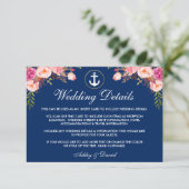 の航海のフローラ結婚ブルー詳細挿入カード エンクロージャーカード (スタンド正面)