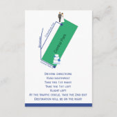 の航海の地図と方向 エンクロージャーカード (裏面)