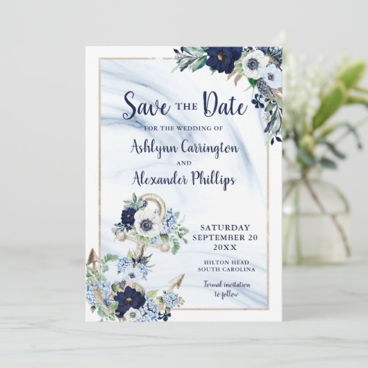 の航海の結婚いかりフローラは日付を保存 (スタンド正面)