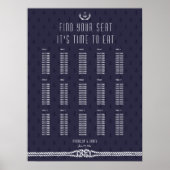 の航海の結婚座席一覧の青いいかり ポスター (正面)