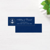 の航海のNavy Blue結婚 Registry Insert Card (デスク)