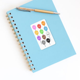 の色学吹き出しシール シール