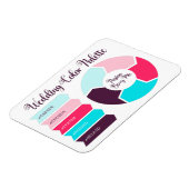 の色結婚パレット・カード(16進の色コード付き) マグネット (左側)