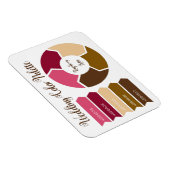 の色結婚パレット・カード（16進の色コード付き） マグネット (右側)