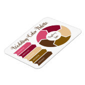 の色結婚パレット・カード（16進の色コード付き） マグネット (左側)