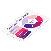 の色結婚パレット・カード（16進の色コード付き） マグネット (左側)