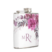 *~*の花のハートのマゼンタのアジサイのシックな人気がある フラスク (右)