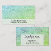 *~*の花の旧式でビクトリアンなヴィンテージの麻布 名刺 (正面/裏面)