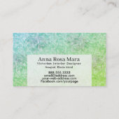 *~*の花の旧式でビクトリアンなヴィンテージの麻布 名刺 (裏面)