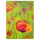 の花インスパイアはケシのクリップボードが大好き クリップボード (裏面)