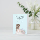 の花嫁結婚の花嫁のイヤリングディスプレイカード 名刺 (スタンド正面)