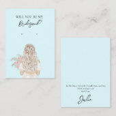 の花嫁結婚の花嫁のイヤリングディスプレイカード 名刺 (正面/裏面)