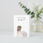 の花嫁結婚の花嫁のイヤリングディスプレイカード 名刺 (スタンド正面)