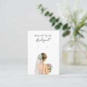 の花嫁結婚の花嫁のイヤリングディスプレイカード 名刺 (スタンド正面)