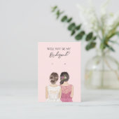 の花嫁結婚の花嫁のイヤリングディスプレイカード 名刺 (スタンド正面)