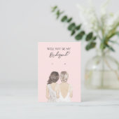 の花嫁結婚の花嫁のイヤリングディスプレイカード 名刺 (スタンド正面)