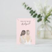 の花嫁結婚の花嫁のネックレスディスプレイカード 名刺 (スタンド正面)