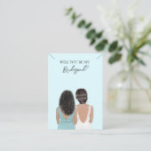 の花嫁結婚の花嫁のネックレスディスプレイカード 名刺 (スタンド正面)