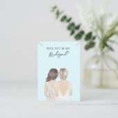 の花嫁結婚の花嫁のネックレスディスプレイカード 名刺 (スタンド正面)