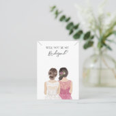 の花嫁結婚の花嫁のネックレスディスプレイカード 名刺 (スタンド正面)