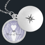 の花嫁結婚メイドの形見ありがとうネックレス ロケットネックレス<br><div class="desc">Keepsake Necklacesシルバーまたはスターリングシルバーのいずれかを選択</div>