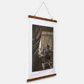 の芸術ヨハネス・ヴェルメ絵を描ール 吊り下げ型タペストリー (傾斜あり)