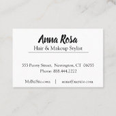 *~*の芸術的なピンク及び青くきらきら光るなダイヤモンドのシャクヤク 名刺 (裏面)