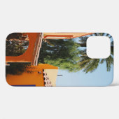 ～の茶色のコンクリート建物の横の緑のヤシ  Case-Mate iPhoneケース (裏面 (横))
