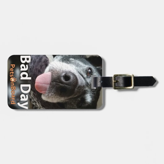 ™の荷物の上のペットは、印及びロゴ付きます ラゲッジタグ (正面横)