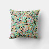 ～の華やかな金箔モロッコタイル模様 クッション (裏面)