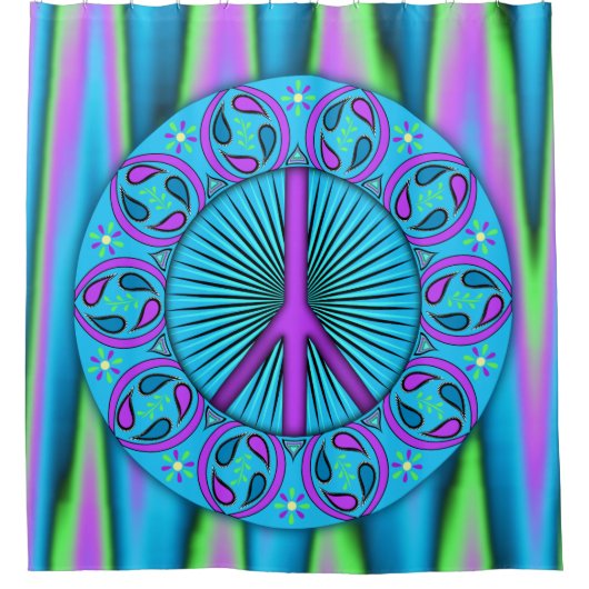 ～の葉を平らげる シャワーカーテン (正面)