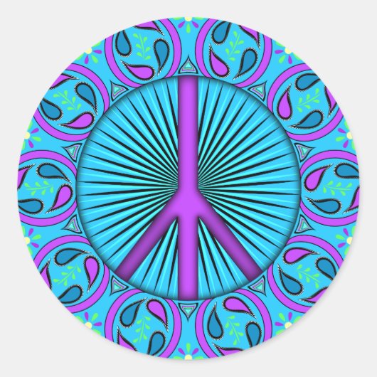 ～の葉を平らげる ラウンドシール (正面)