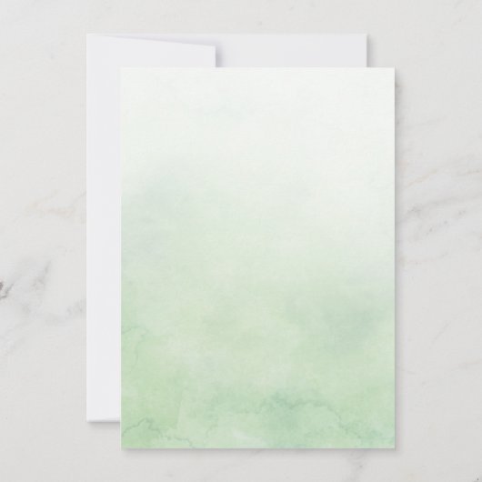 の葉緑シンプルのリハーサルディナー 招待状 (裏面)